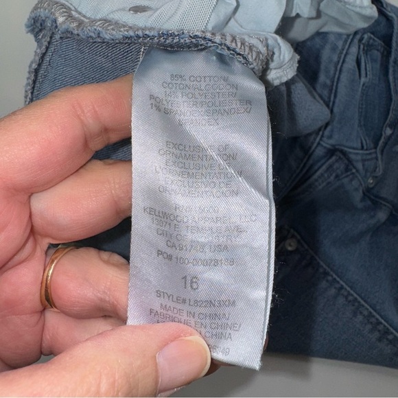 Wit & Wisdom Ab’Solution Denim Shorts Long Size 16 - Picture 8 of 13